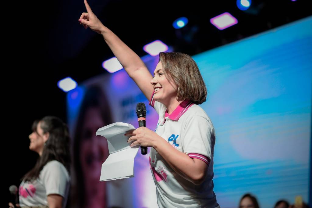 Presidente do PL Mulher, Michelle Bolsonaro - Foto: Zack Stencil / PL