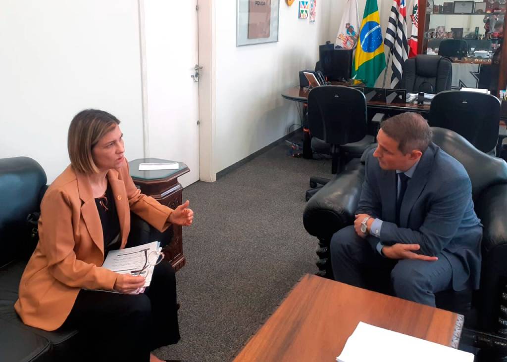 Deputada Graaciela (PL-SP) com Guilherme Derrite - Foto: Da Assessoria da deputada Delegada Graciela