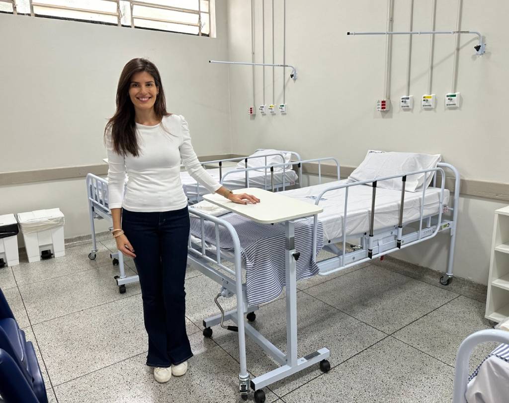 Dani Alonso (PL-SP) no Hospital Espírita de Marília – Foto: Da Assessoria da deputada Dani Alonso
