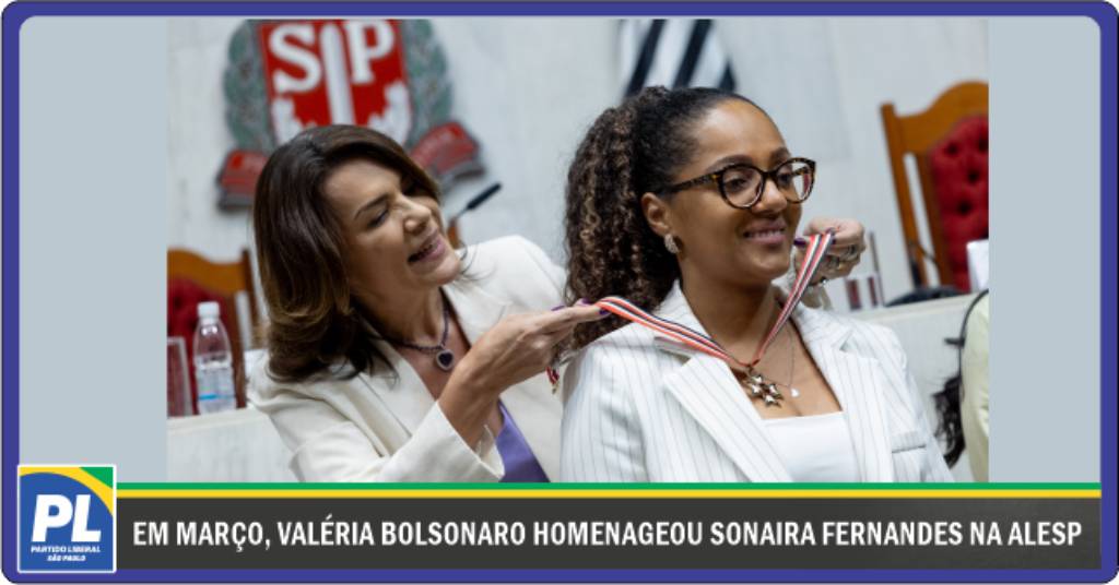 Valéria Bolsonaro é a nova secretária estadual de Políticas para a Mulher