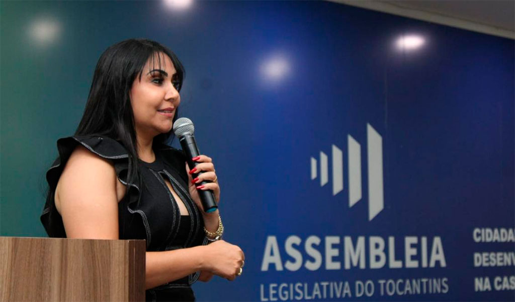 Deputada estadual Professora Janad Valcari (PL-TO) na Aleto – Foto: Ascom Gabinete