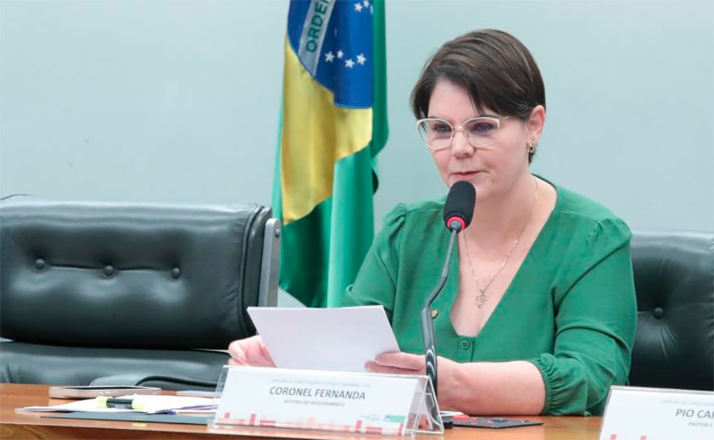 Deputada federal Coronel Fernanda (PL-MT), relatora da proposta na CCJ