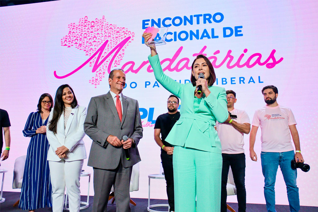 Segundo dia do Encontro Nacional de Mandatárias do PL Mulher debate estratégias políticas, saúde, inclusão e educação com Michelle Bolsonaro - Foto: Pedro Teixeira/PL