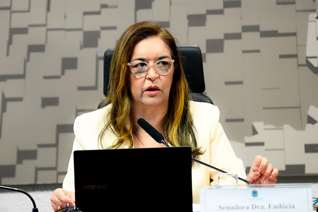 Presidente do colegiado, a senadora Dra. Eudócia (PL-AL) é autora do requerimento para o debate – Foto: Carlos Moura/Agência Senado
