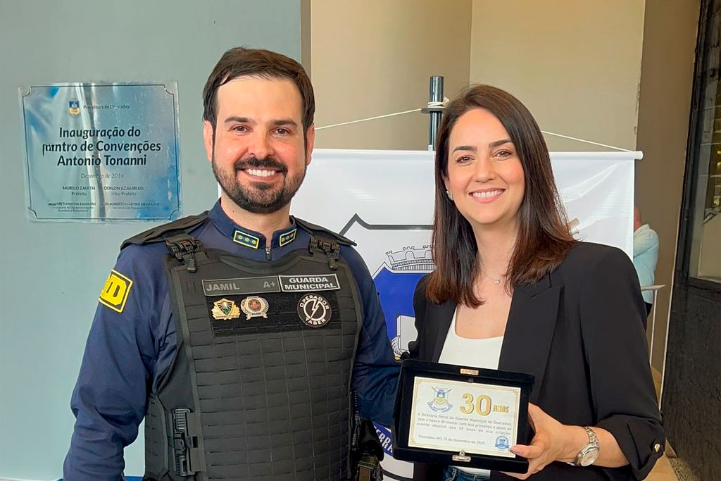 Nos 30 anos da Guarda Municipal, Gianni Nogueira (PL-MS) reforça valorização da segurança pública em Dourados - Foto: divulgação/Assessoria de Imprensa