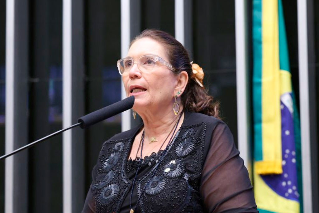 Bia Kicis (PL-DF) recomendou a aprovação da proposta – Foto: Kayo Magalhães / Câmara dos deputados