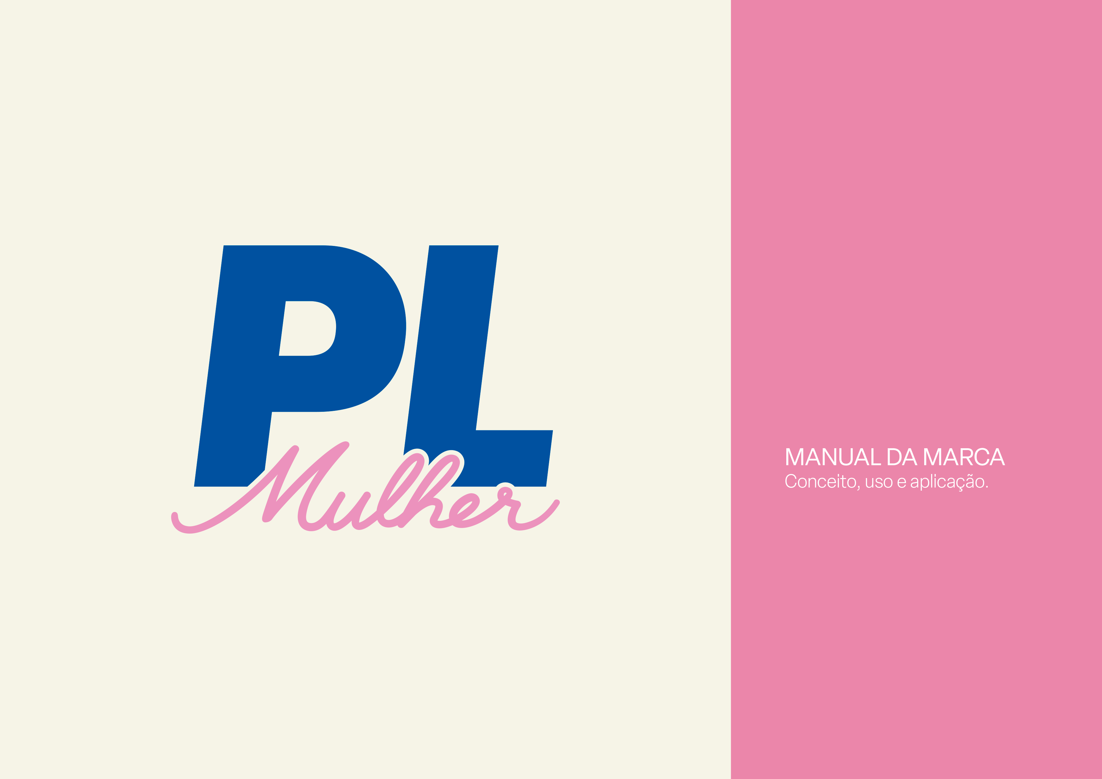 Capa - Manual de aplicação da marca do PL Mulher