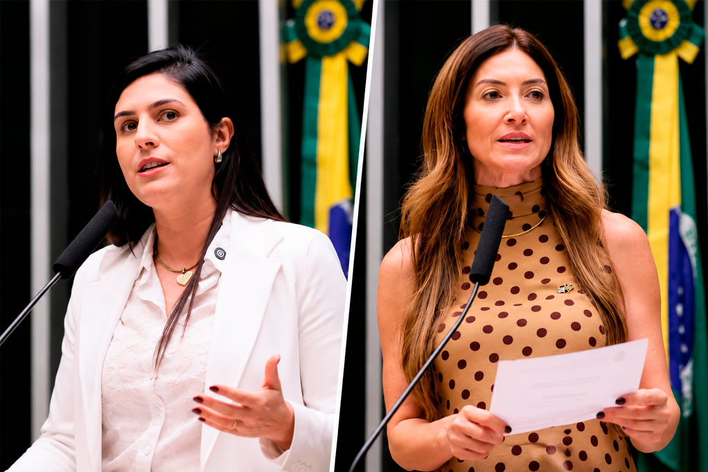 Deputadas Greyce Elias (PL-MG) e Chris Tonietto (PL-RJ) promovem debate sobre restrição de acesso de crianças e adolescentes às redes sociais - Foto: divulgação/Agência Câmara de Notícias