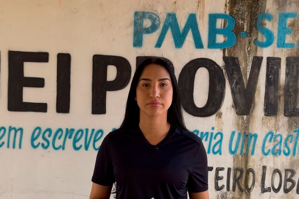 Vereadora de Belém, Ágatha Barra (PL-PA) fiscaliza danos na Escola Municipal Providência e cobra conclusão de reparos - Foto: divulgação/Assessoria de Imprensa