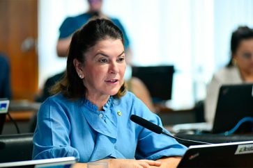 A senadora Rosana Martinelli (PL-MT) é autora do requerimento para a diligência externa da comissão – Foto: Geraldo Magela/Agência Senado