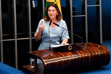 Em discurso, à tribuna, senadora Rosana Martinelli (PL-MT) - Foto: Jonas Pereira/Agência Senado